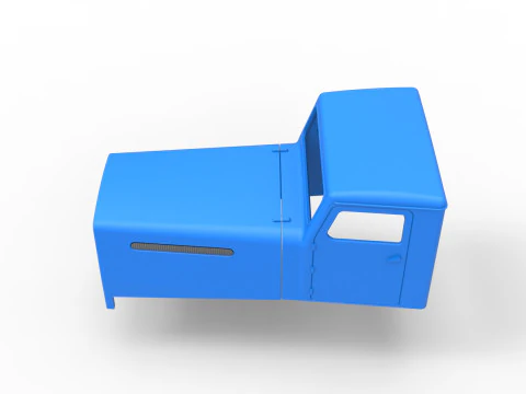 Cab of Vintage GATR Racing Semi truck Scale 1 to 25 3D Print Model