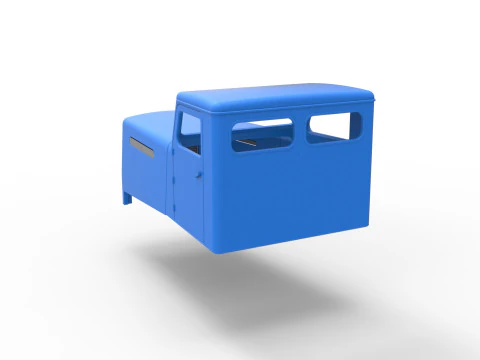 Cab of Vintage GATR Racing Semi truck Scale 1 to 25 3D Print Model