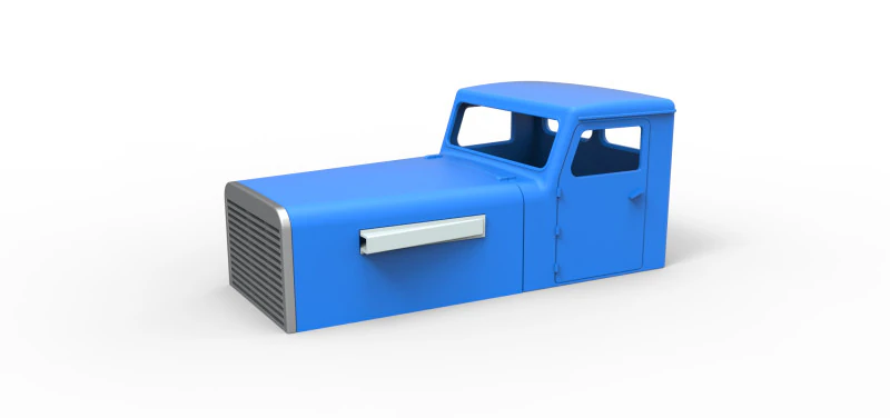Cab of Vintage GATR Racing Semi truck Version 2 Scale 1 to 25 3D Print Model .c4d .max .obj .3ds .fbx .stl .blend 