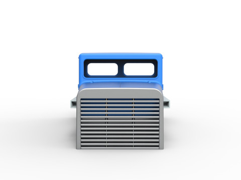 Cab of Vintage GATR Racing Semi truck Version 2 Scale 1 to 25 3D 打印模型