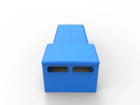 Cab of Vintage GATR Racing Semi truck Version 2 Scale 1 to 25 3D Print Model