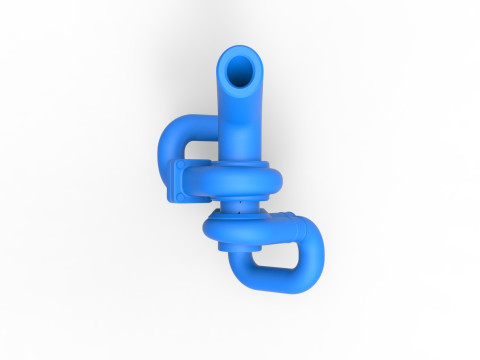 Turbocharger Version 2 Scale 1 to 25 Model do druku 3D