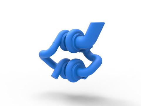 Turbocharger Version 2 Scale 1 to 25 Model do druku 3D