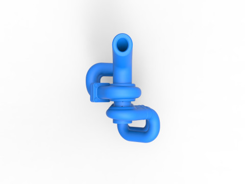 Turbocharger Version 3 Scale 1 to 25 3D Принт Модель