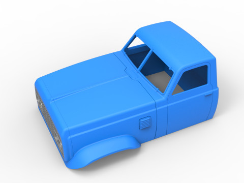 Cab of Vintage GATR Racing Semi truck Version 3 Scale 1 to 25 Modelo de Impressão 3D