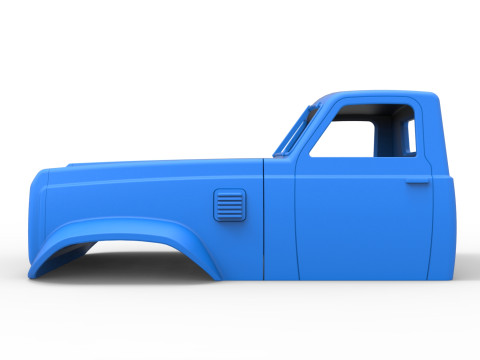 Cab of Vintage GATR Racing Semi truck Version 3 Scale 1 to 25 Modelo de Impressão 3D