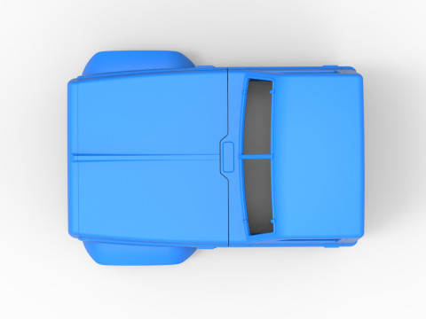 Cab of Vintage GATR Racing Semi truck Version 3 Scale 1 to 25 Modelo de Impressão 3D