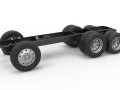 Chassis of Vintage GATR Racing Semi truck Version 3 Scale 1 to 25 3D Принт Модель