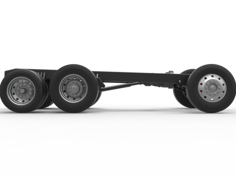 Chassis of Vintage GATR Racing Semi truck Version 3 Scale 1 to 25 3D Принт Модель