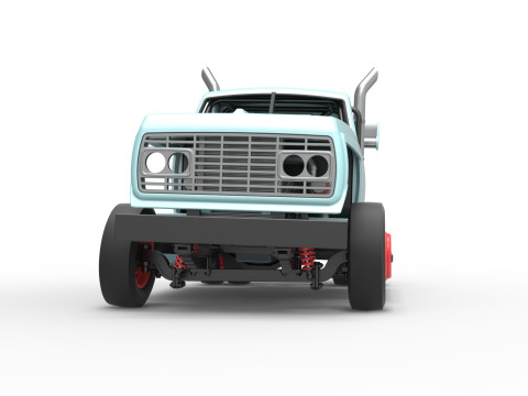 Big Rig Racing Semi truck Scale 1 to 25 Model do druku 3D