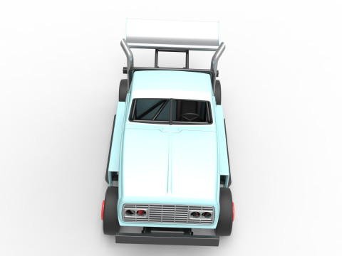 Big Rig Racing Semi truck Scale 1 to 25 Model do druku 3D
