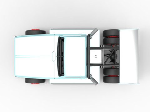 Big Rig Racing Semi truck Scale 1 to 25 Model do druku 3D