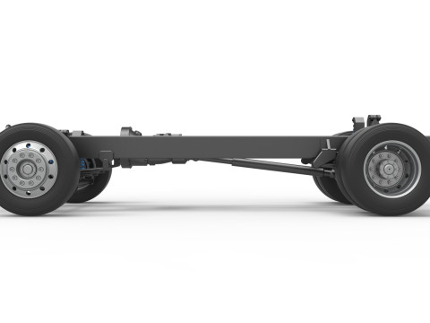 Chassis of Big Rig Racing Semi truck Scale 1 to 25 3D Принт Модель