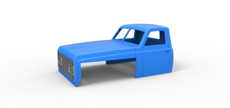 Cab of Big Rig Racing Semi truck Scale 1 to 25 Modèles 3D en vedette .c4d .max .obj .3ds .fbx .stl .blend 