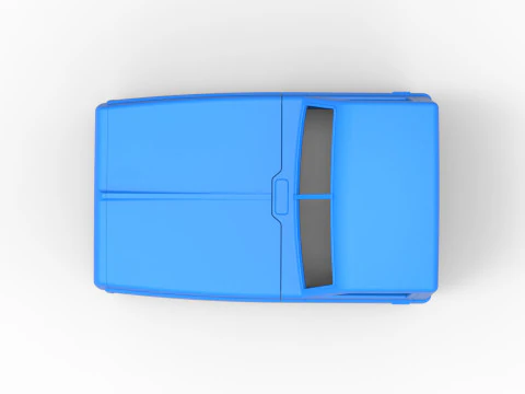 Cab of Big Rig Racing Semi truck Scale 1 to 25 3D Print Model