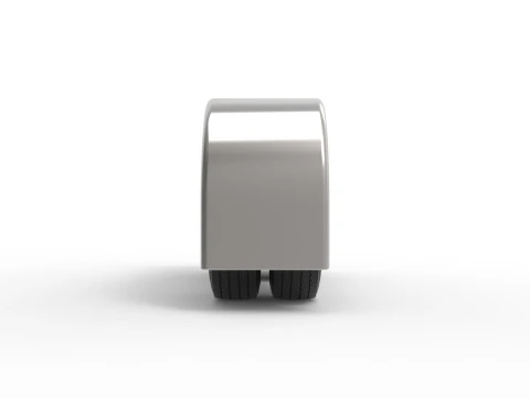 Semi truck Rear fenders Set 1 Scale 1 to 25 3D Print Model