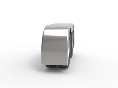 Semi truck Rear fenders Set 1 Scale 1 to 25 3D Print Model