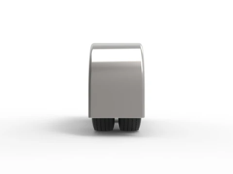 Semi truck Rear fenders Set 1 Scale 1 to 25 3D Print Model