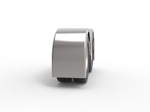 Semi truck Rear fenders Set 1 Scale 1 to 25 3D Принт Модель