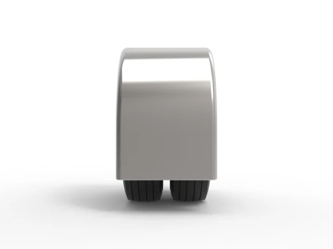 Semi truck Rear fenders Set 1 Scale 1 to 25 3D Print Model