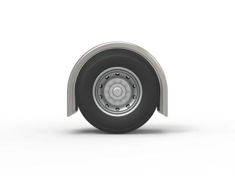 Semi truck Rear fenders Set 1 Scale 1 to 25 3D Print Model