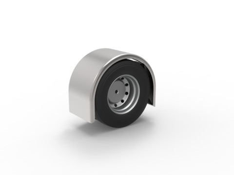 Semi truck Rear fenders Set 1 Scale 1 to 25 3D Принт Модель