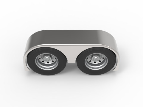 Semi truck Rear fenders Set 3 Scale 1 to 25 3D 打印模型