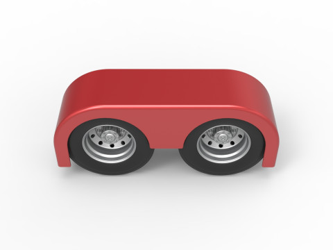 Semi truck Rear fenders Set 4 Scale 1 to 25 3D-printmodel