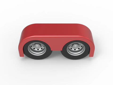 Semi truck Rear fenders Set 4 Scale 1 to 25 3D Print Model