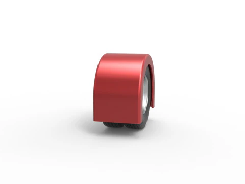 Semi truck Rear fenders Set 4 Scale 1 to 25 3D Print Model