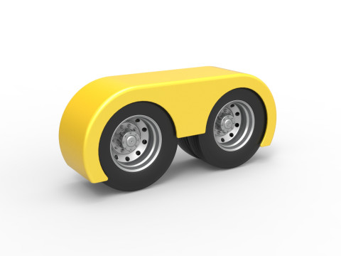 Semi truck Rear fenders Set 5 Scale 1 to 25 3D Принт Модель
