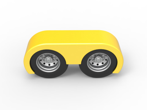 Semi truck Rear fenders Set 5 Scale 1 to 25 3D Принт Модель