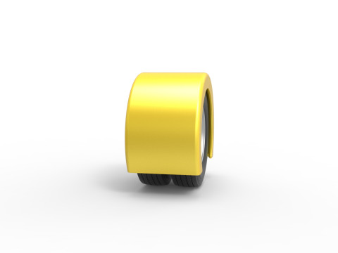 Semi truck Rear fenders Set 5 Scale 1 to 25 3D Принт Модель