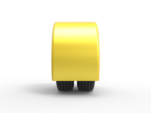 Semi truck Rear fenders Set 5 Scale 1 to 25 3D Принт Модель