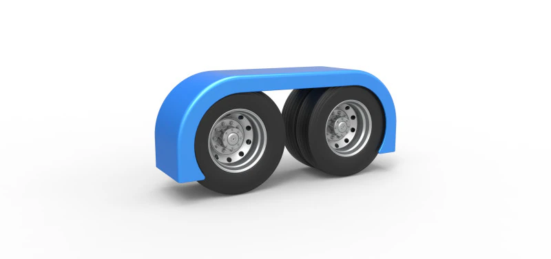Spatbor belakang semi truk Set 6 Skala 1 hingga 25 Model Cetak 3D .c4d .max .obj .3ds .fbx .stl .blend 