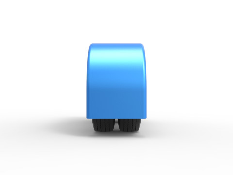 Semi truck Rear fenders Set 6 Scale 1 to 25 3D Baskı Modeli