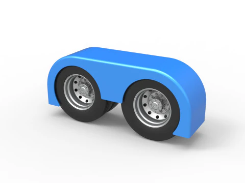 Spatbor belakang semi truk Set 6 Skala 1 hingga 25 Model Cetak 3D