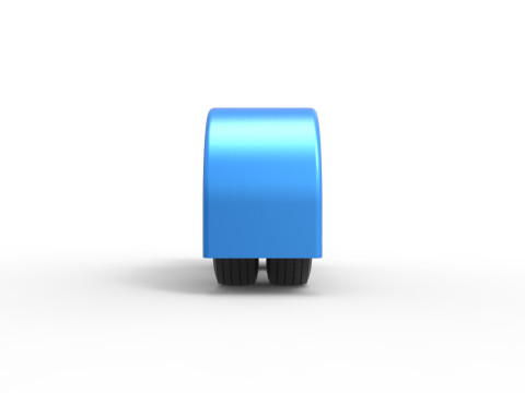 Semi truck Rear fenders Set 6 Scale 1 to 25 3D Baskı Modeli