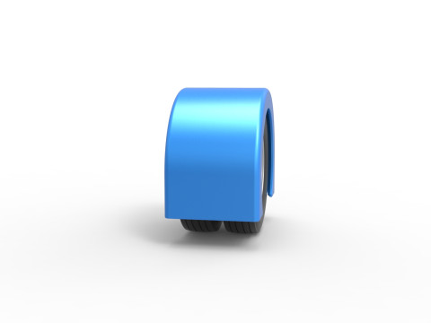Semi truck Rear fenders Set 6 Scale 1 to 25 3D Baskı Modeli