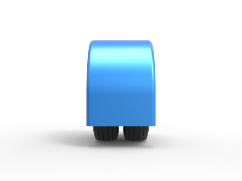 Semi truck Rear fenders Set 6 Scale 1 to 25 3D Baskı Modeli