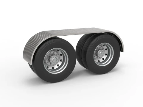 Semi vrachtwagen Achterspatborden Set 8 Schaal 1 tot 25 3D printmodel