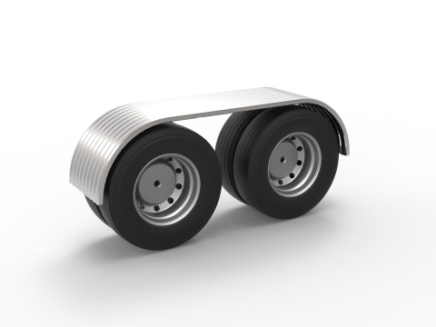 Semi truck Rear fenders Set 8 Scale 1 to 25 3D Принт Модель
