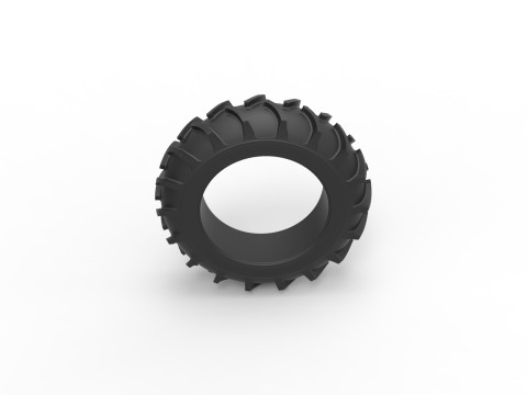 Tractor tire 33 Scale 1 to 25 Model Cetak 3D