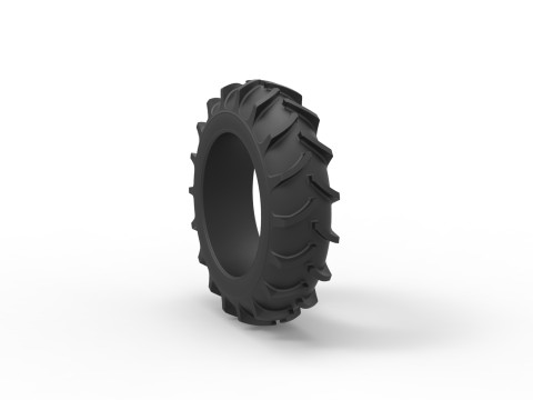 Tractor tire 33 Scale 1 to 25 Model Cetak 3D