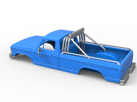 Shell of Vintage Monster Truck Version 5 Scale 1 to 25 3D Print Model
