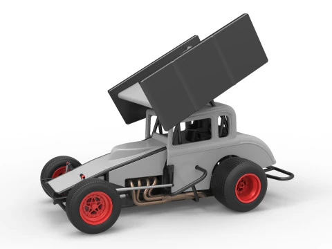Nieuw-Zeeland Gemodificeerde stockcar schaal 1 tot 25 3D printmodel