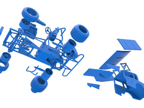 New Zealand Modified stock car Scale 1 to 25 3D Print Model