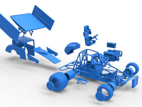 New Zealand Modified stock car Scale 1 to 25 3D Print Model
