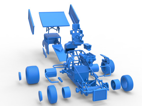 New Zealand Modified stock car Scale 1 to 25 3D Print Model
