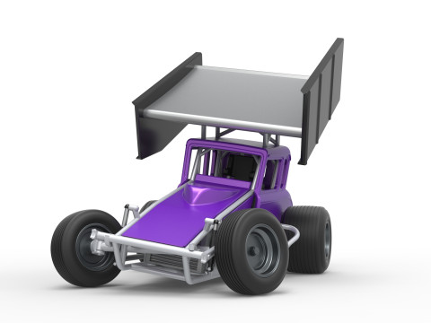 New Zealand Modified stock car while turning Scale 1 to 25 3D Print Model